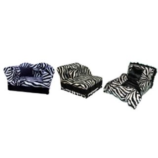 3 Piece Furniture Set in Zebra Stripe