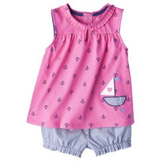 Just One YouMade by Carters Newborn Girls 2 Piece Set   Pink/Light Blue 18 M
