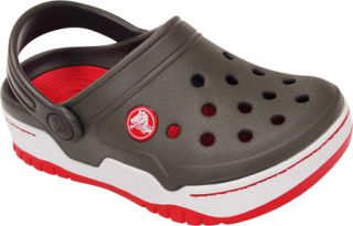 Infants/Toddlers Crocs Front Court Clog   Chocolate/Red Slip on Shoes