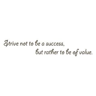 Quote Saying Success/ Value Vinyl Wall Art Decal (BlackEasy to apply, instructions includedDimensions 22 inches wide x 35 inches long )