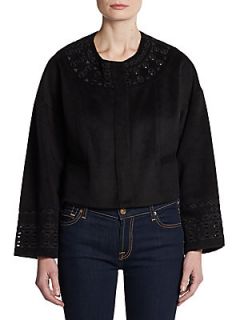 Alfonsa Embroidered Jacket   Noir