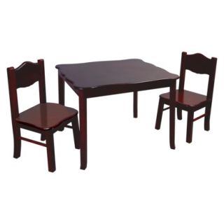 Kids Table and Chair Set Guidecraft Classic Table & Chair   Dark Brown