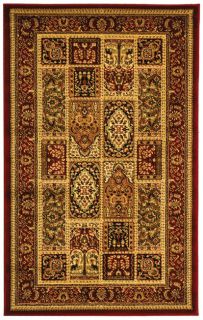 Lyndhurst Collection Isfan Red/ Multi Rug (33 X 53) (RedPattern OrientalMeasures 0.375 inch thickTip We recommend the use of a non skid pad to keep the rug in place on smooth surfaces.All rug sizes are approximate. Due to the difference of monitor color