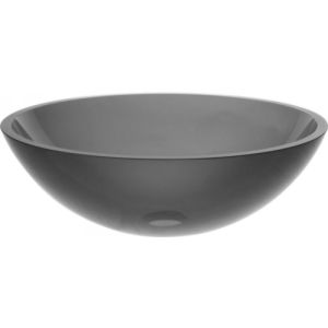 Kraus GV 104 Clear Glass Clear Charcoal Vessel Sink