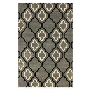 Nuloom Handmade Moroccan Trellis Grey Wool Rug (83 X 11) (BlackPattern AbstractTip We recommend the use of a non skid pad to keep the rug in place on smooth surfaces.All rug sizes are approximate. Due to the difference of monitor colors, some rug colors