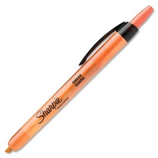 Sharpie Accent Retractable Highlighters Chisel Tip Orange 12/pk (OrangeWeight 8 ouncesModel Retractable HighlighterPack of 12Pocket Clip Yes Refillable NoRetractable YesTip Type ChiselInk Type LiquidDimensions 5.5 inches long )