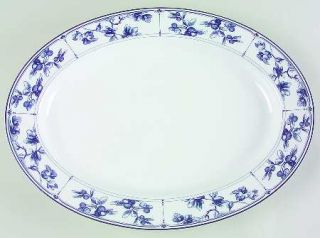 Waterford China Normandy 16 Oval Serving Platter, Fine China Dinnerware   Town&