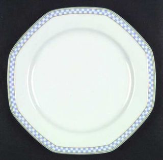 Studio Nova Country Cafe Blue Dinner Plate, Fine China Dinnerware   Blue/White C