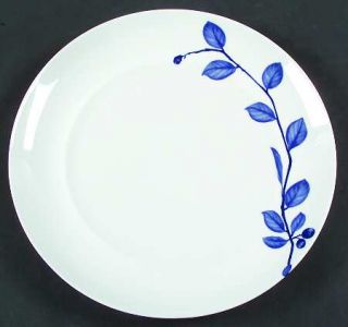 Mikasa True Blue Dinner Plate, Fine China Dinnerware   Blue Leaves/Berries On Wh