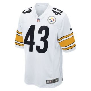 NFL Pittsburgh Steelers (Troy Polamalu) Mens Football Away Game Jersey   White