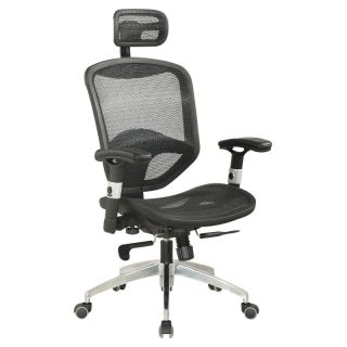 Chintaly Stella Mesh Seat and Back Multi Adjustable Office Chair Multicolor  