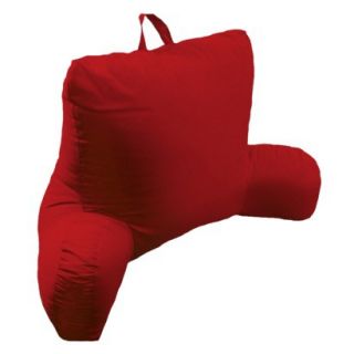 Micro Suede Bedrest Lounger   Barn Red
