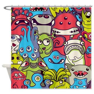  Monsters and Aliens Shower Curtain  Use code FREECART at Checkout