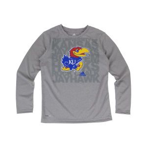 Kansas Jayhawks adidas NCAA Youth Cheer Block Long Sleeve T Shirt