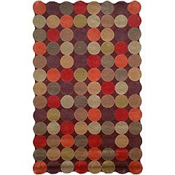 Circles Teak Rug (36 X 56)