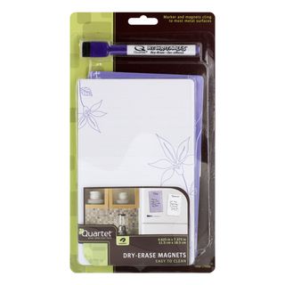 Quartet Rewritables Dry erase Magnets And Marker Set (pack Of 2) (8 inches high x 5 inches wide )