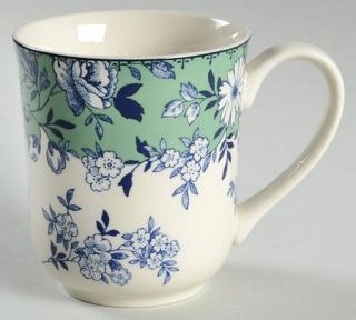 Johnson Brothers Devon Cottage Accent Mug, Fine China Dinnerware   Blue Flowers