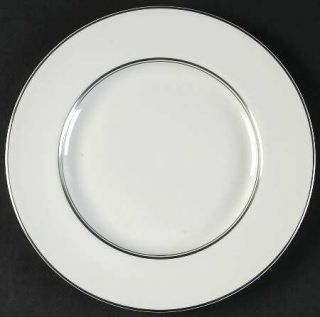 Royal Doulton Argenta Salad Plate, Fine China Dinnerware   White, 2 Platinum Ver