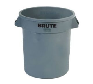 Rubbermaid 10 gal Round BRUTE Container   Gray
