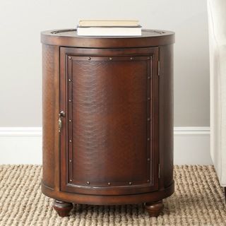 Safavieh Felix Dark Brown Side Table (Dark BrownMaterials BirchwoodDimensions 26 inches high x 19.75 inches wide x 26 inches deepThis product will ship to you in 1 box.Furniture arrives fully assembled )
