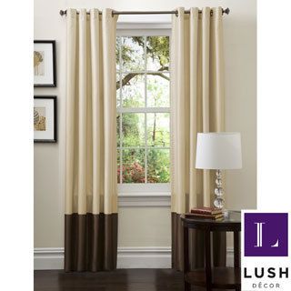 Lush Decor Prima Gold/ Brown Curtain Panels (set Of 2) (Gold/brownAvailable in multiple lengths 95 long x 54 wide, 108 long x 54 wide, 120 long x 54 wideCurtain style Window PanelConstruction GrommetGrommet size 3.75 inchesLinedTie Backs Included NoE
