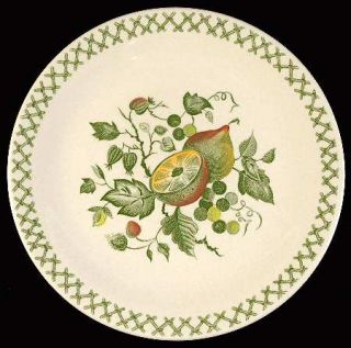 Johnson Brothers Arbor Salad Plate, Fine China Dinnerware   Green/Red Fruit,Gree