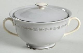 Franciscan Crown Jewel Sugar Bowl & Lid, Fine China Dinnerware   Masterpiece,Gra