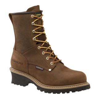 Carolina Waterproof Logger Boot   8in., Size 12 Wide, Model# CA9821