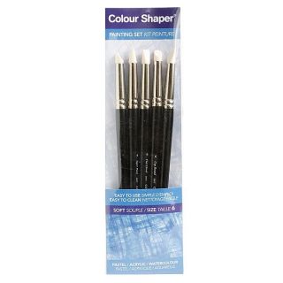 Colour Shaper Assorted Large Painting And Pastel Blending Tools (set Of 5) (0.3125 inches diameterQuantity One of each shape, 5 tools in allTip Soft white tip )