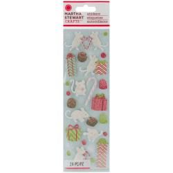 Martha Stewart Christmas Stickers  Peppermint Winter Mouse
