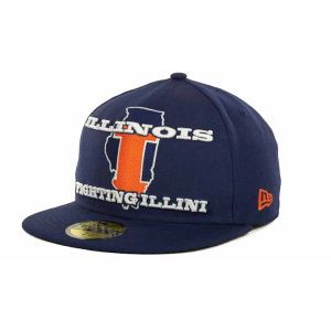 Illinois Fighting Illini New Era NCAA State Insider 59FIFTY Cap