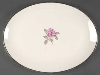 Franciscan Encanto Rose 12 Oval Serving Platter, Fine China Dinnerware   Rose C