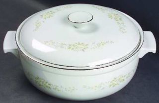 Fine China of Japan Lady Carolyn 2 Qt Round Covered Casserole, Fine China Dinner