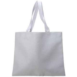 Roberto Amee White Ostrich Tote (White, ostrich patternStrap length 23 inches Closure NoneDimensions 15 inches high x 17.75 inches wide )