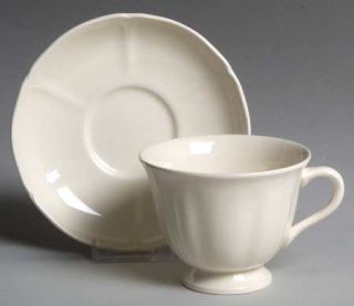 Wedgwood QueenS Plain Footed Cup & Saucer Set, Fine China Dinnerware   QueenS