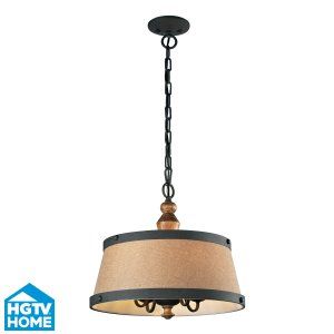 ELK Lighting ELK 14131 4 Early American 4 Light Pendant