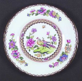 Crown Staffordshire A15322 Salad Plate, Fine China Dinnerware   Multicolor Flowe