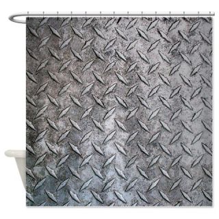  Silver Grid Shower Curtain  Use code FREECART at Checkout