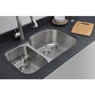 Wells 18 gauge 30/70 Double Bowl Undermount Stainless Steel Kitchen Sink