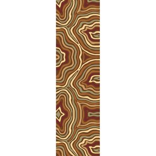 Torino  Brown Animal print Runner Rug (23 X 710)