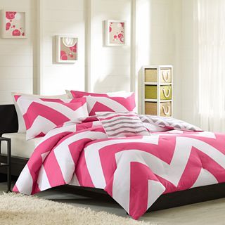 Virgo Reversible Comforter Set, Pink, Girls