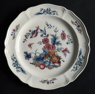 Wedgwood Williamsburg Potpourri Dinner Plate, Fine China Dinnerware   Tkd510 Or