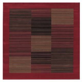 Everest Hamptons/red 710 Square Rug (RedSecondary colors Crimson, Dark Paprika, Deep Clay, Spiced Pumpkin & Terra CottaPattern StripesTip We recommend the use of a non skid pad to keep the rug in place on smooth surfaces.All rug sizes are approximate. 