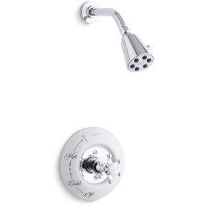 Kohler K T132 3D CP Antique One Handle Shower Only Faucet