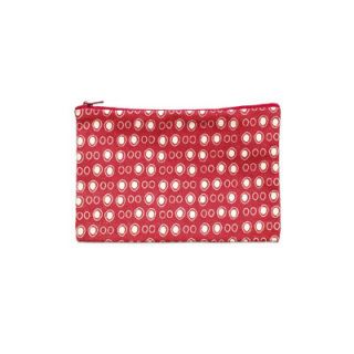 Balanced Design Hand Printed Eggs Pouch PEGG Size 8 H x 11 W, Color Red