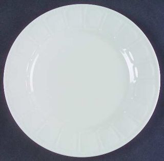  Haley (Paneled Rim) Salad Plate, Fine China Dinnerware   All White,Embo