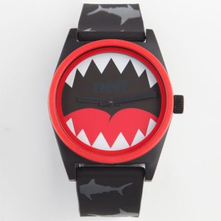 Daily Wild Shark Attack Watch Black/Red One Size For Men 230801126