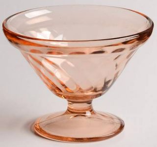 Hazel Atlas Diamond Optic Pink Champagne/Tall Sherbet   Diamond Design, Depressi