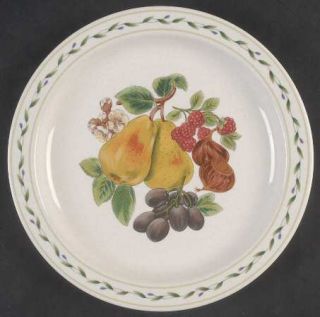 Mikasa Summer Grove Salad Plate, Fine China Dinnerware   Fruit Center,Vine Ring