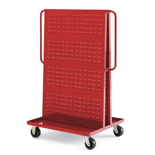 Relius Solutions Louvered Panel And Bott Acceptable Trucks   36Wx30Dx62H   Louvered Panels On Each Side   Red